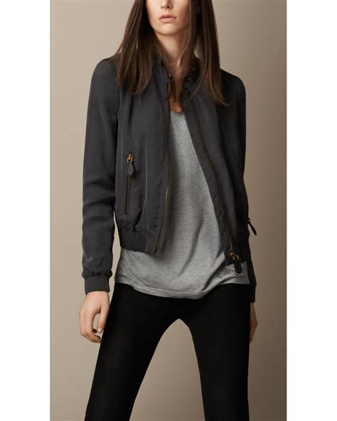 burberry leather jacket|burberry lightweight jacket women.